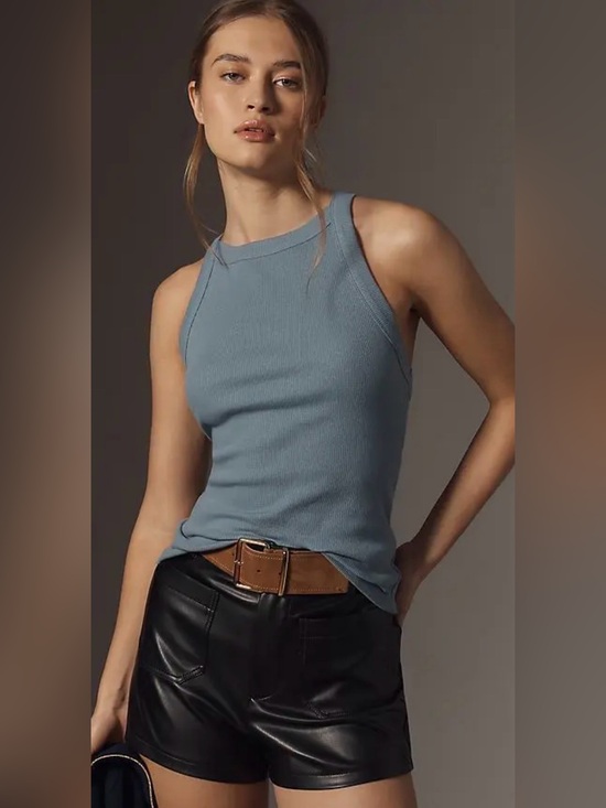 Pilcro Tops - Pilcro (Anthropologie) high neck ribbed tank. Size medium